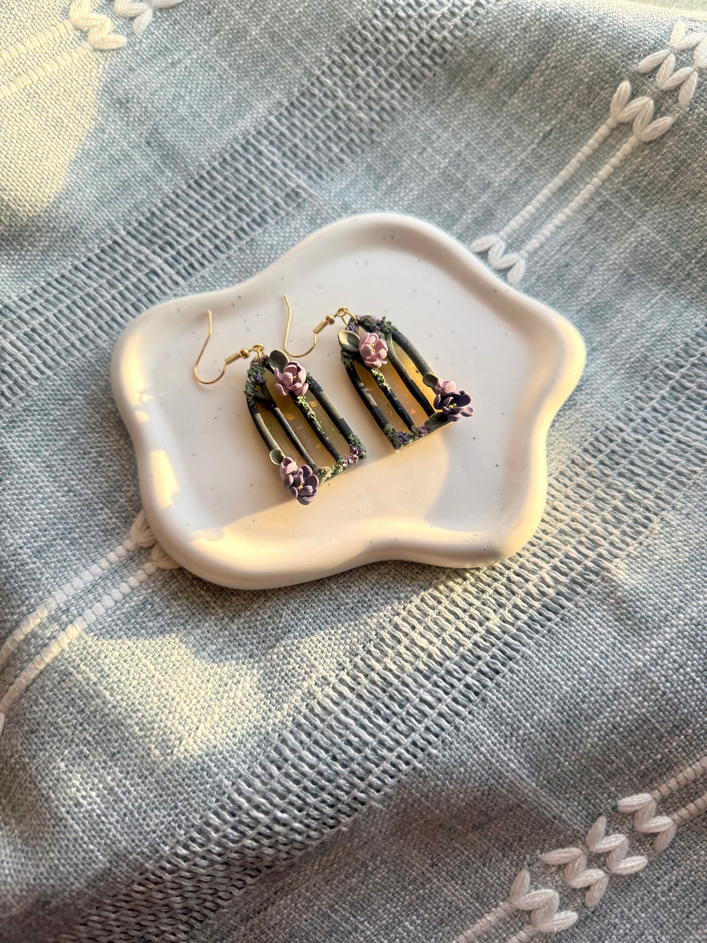 Cathedral Flower Window Dangles