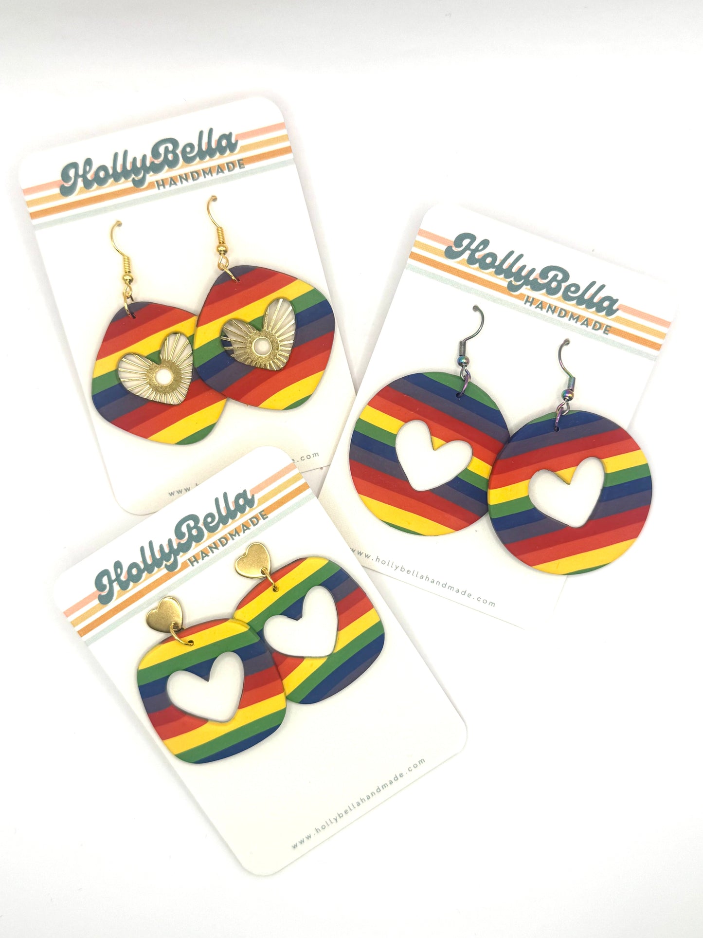 Pride Heart Cut Out Dangles