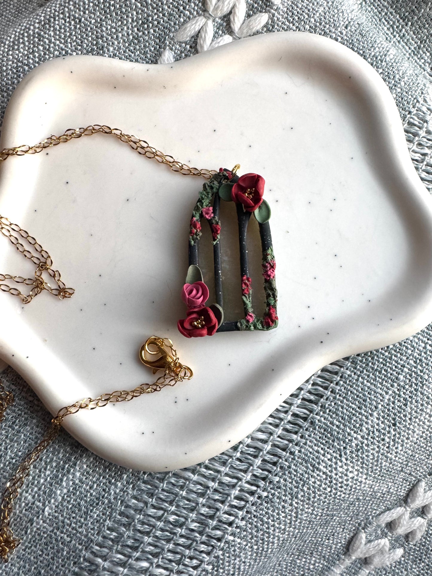 Cathedral Rose Window Necklace