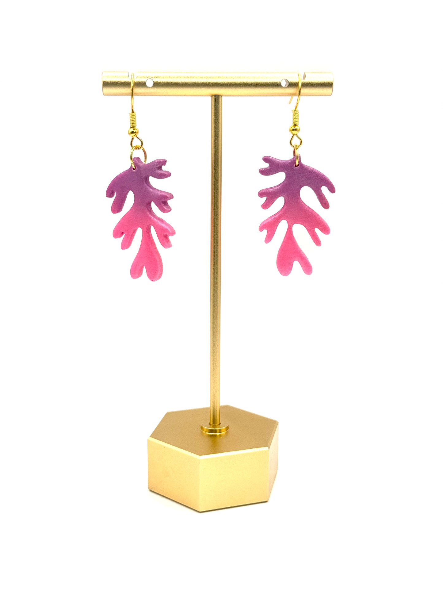 Ocean Coral Dangles