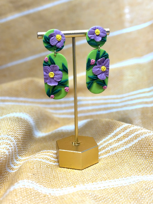*NEW* SUMMER BOTANICALS | Floral Oval Dangles
