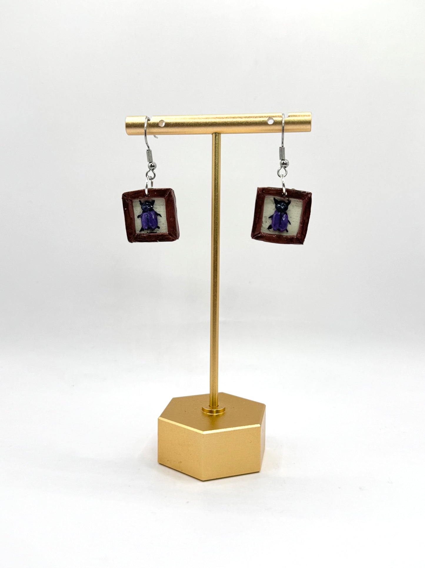 *NEW* SPRING | Framed Beetle Dangles