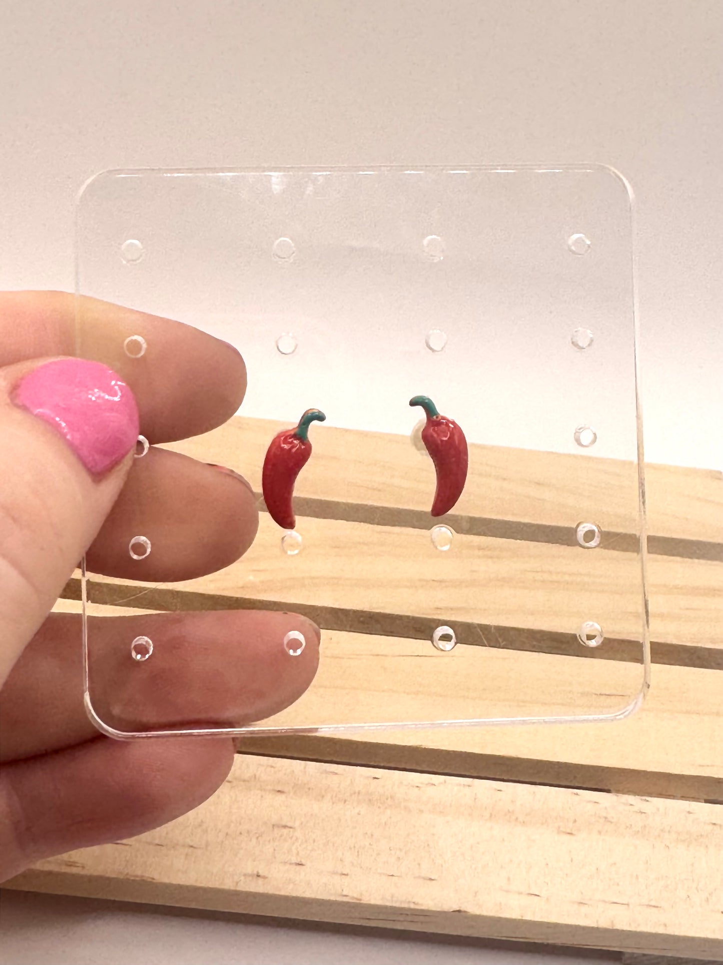 Red Hot Lil' Chili Pepper Studs
