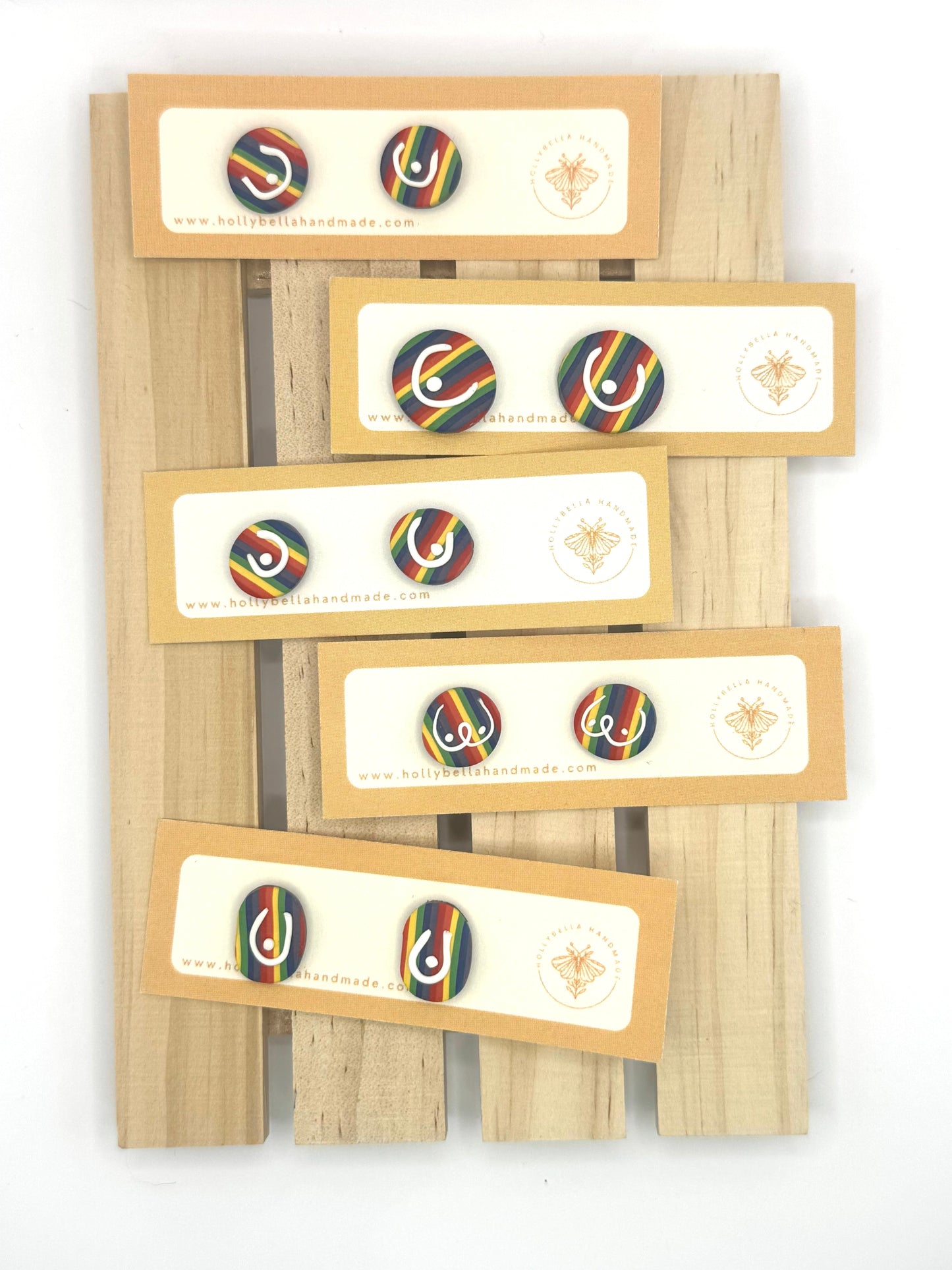 PRIDE | Rainbow Boobie Studs