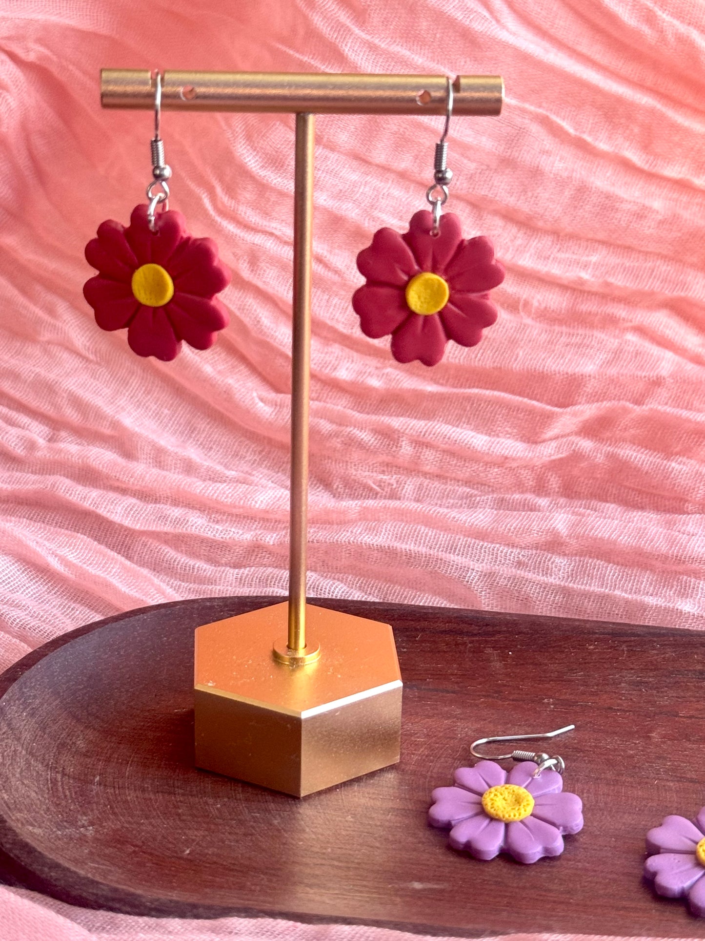 *NEW* SPRING | Daisy Dangles (purple)