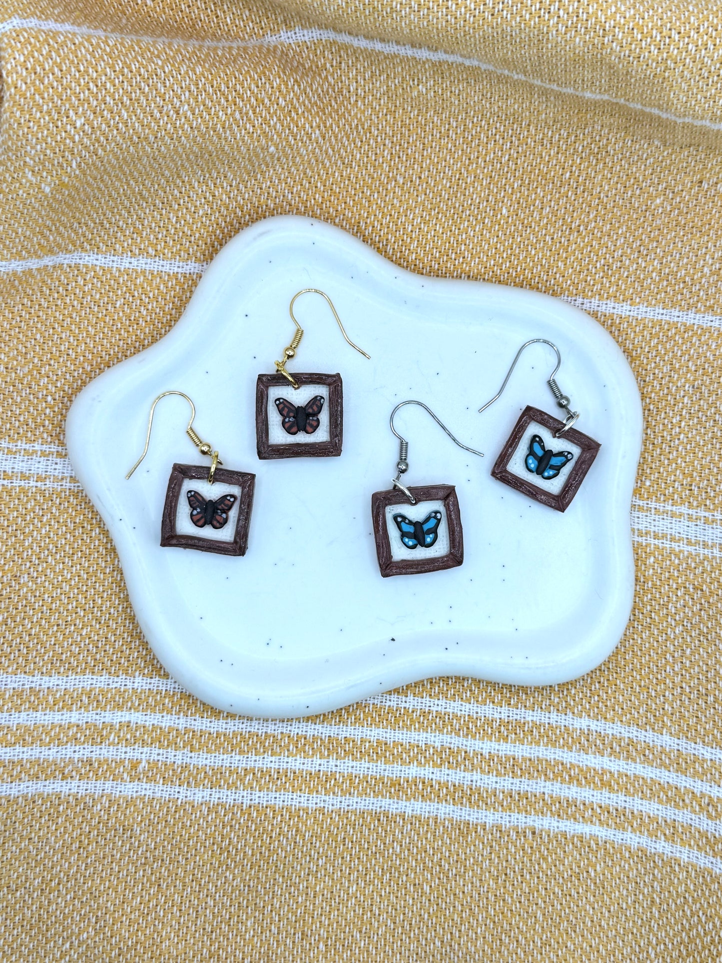 *NEW* SPRING | Framed Butterfly Dangles