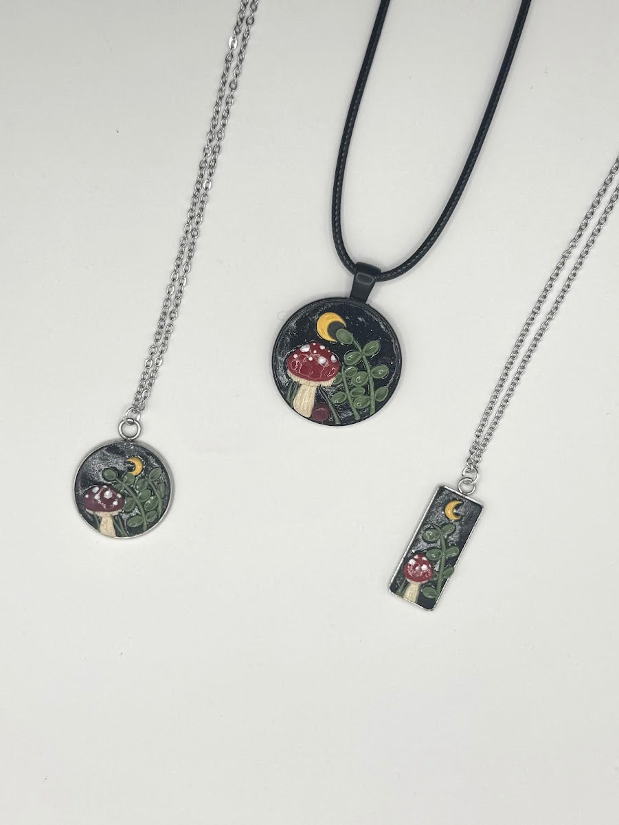 Moonlit Forest Pendant Necklaces