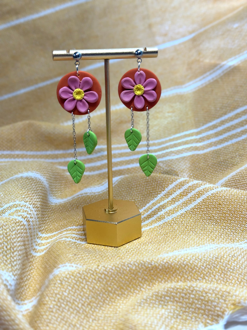 Daisy + Leaf Dangles