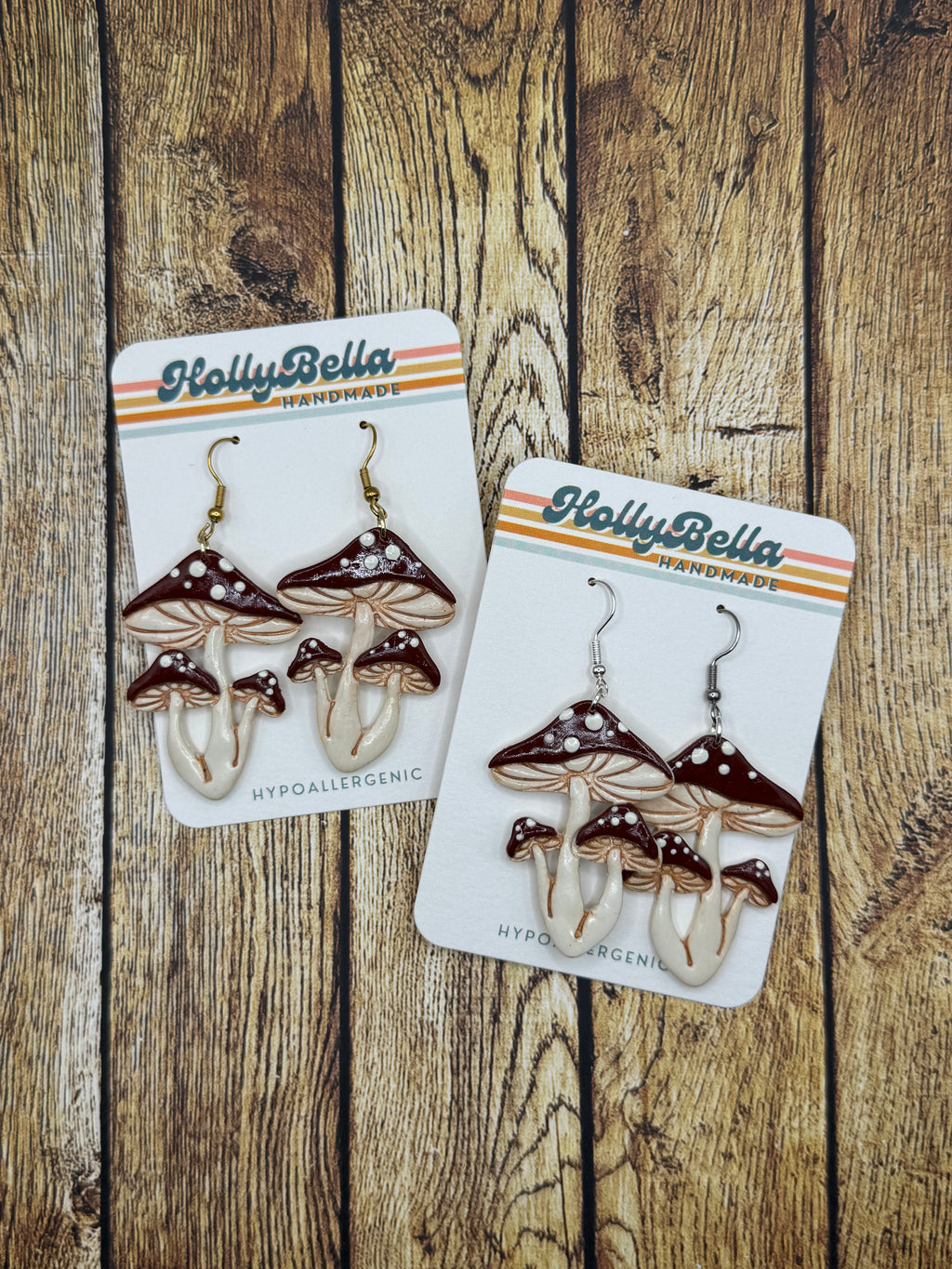 Triple Mushroom Dangles