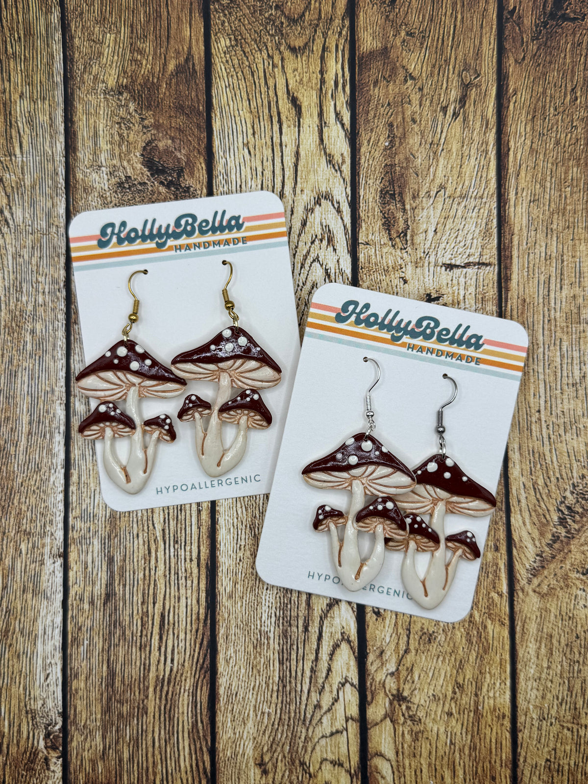 Triple Mushroom Dangles