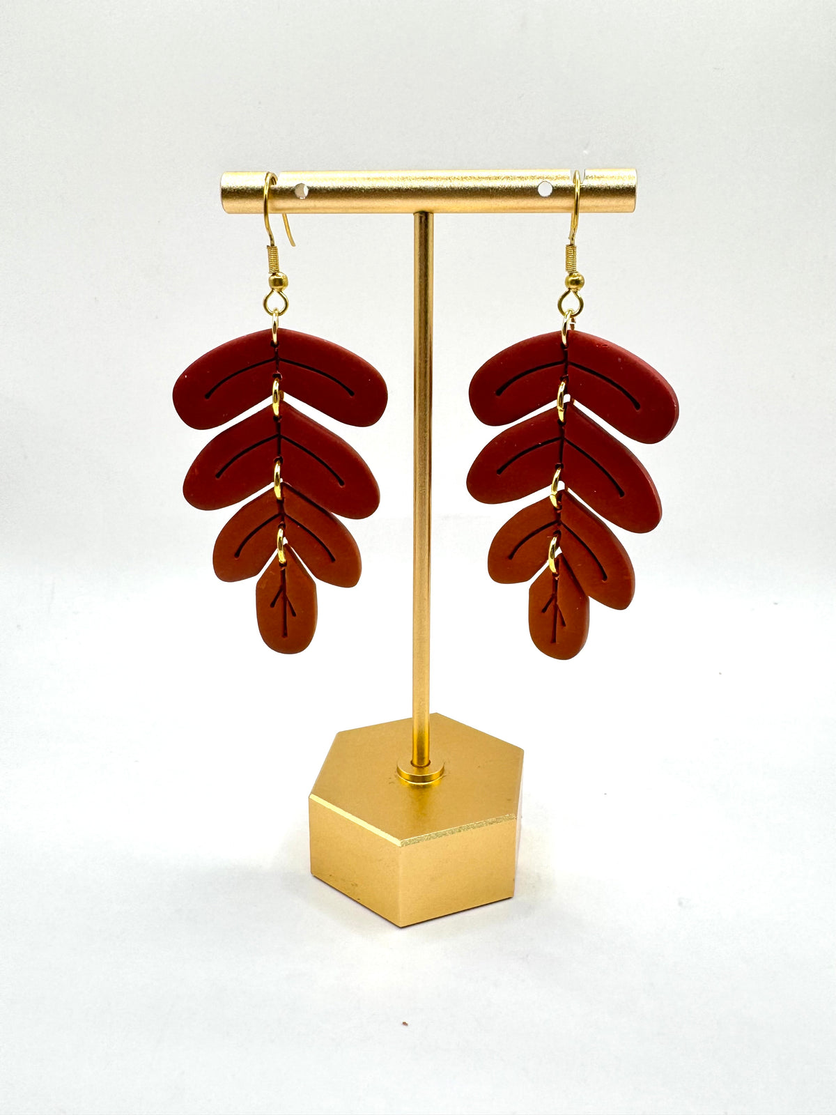 Ombré Large Fall Leaf Dangles