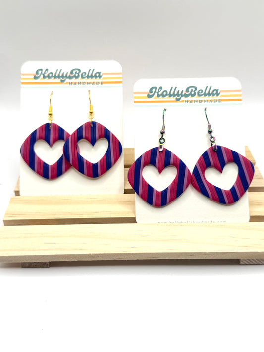 Bi Pride Love Dangles
