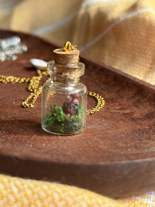 Capsule Mushroom Necklace (small)