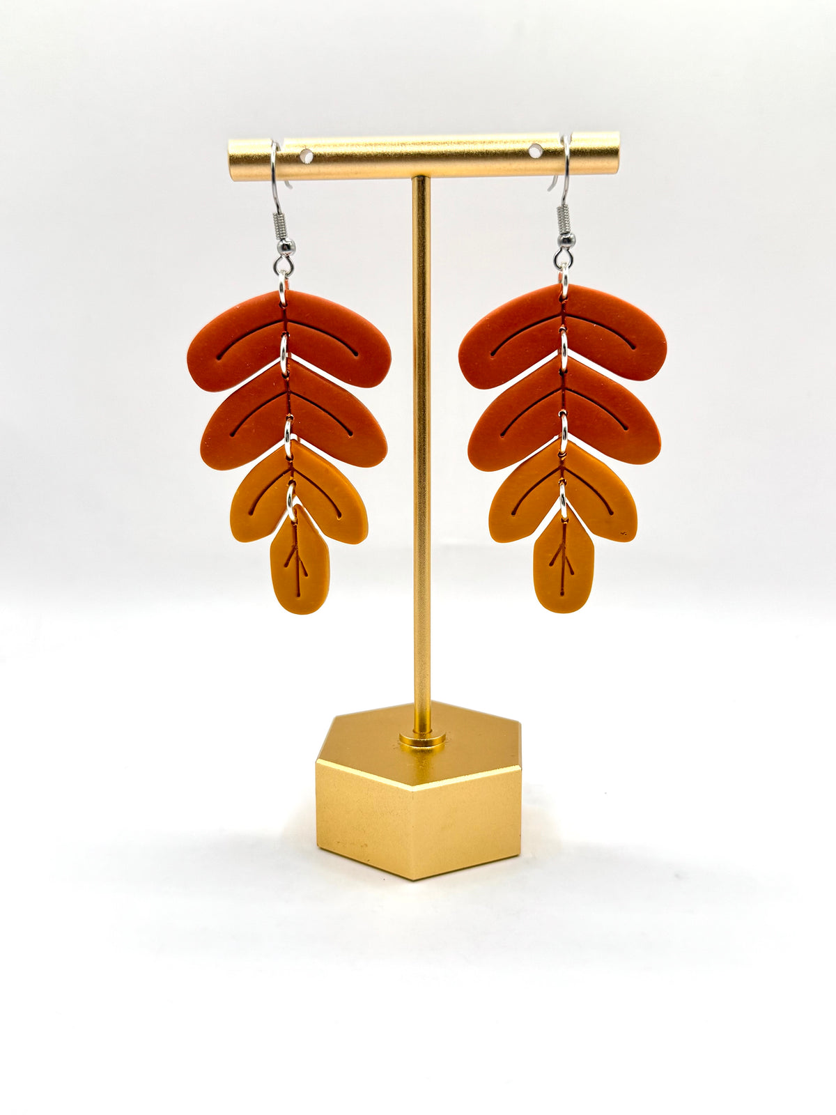 Ombré Large Fall Leaf Dangles