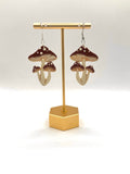 Triple Mushroom Dangles
