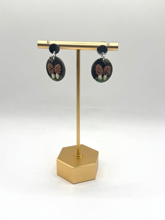 Mini Morel Earrings