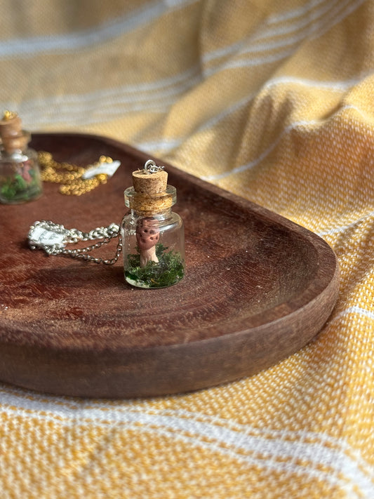 *NEW* Capsule Mushroom Necklace (small)