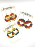 PRIDE | Rainbow Heart Cut Out Dangles