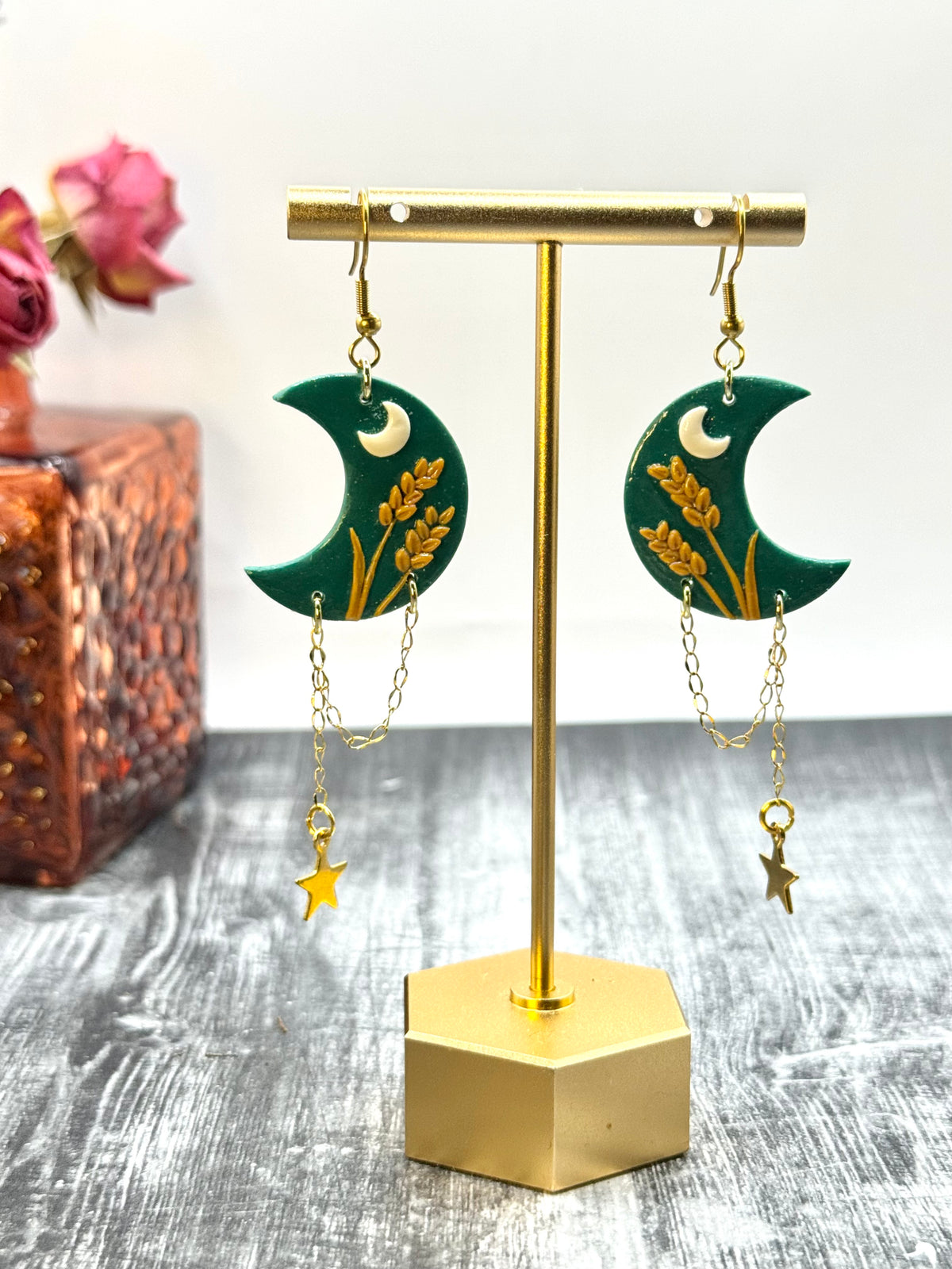 Witchy Moon Dangles