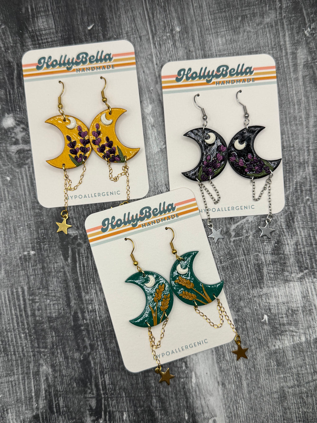 Witchy Moon Dangles