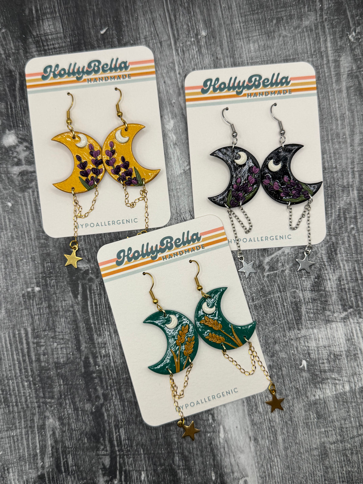 Witchy Moon Dangles