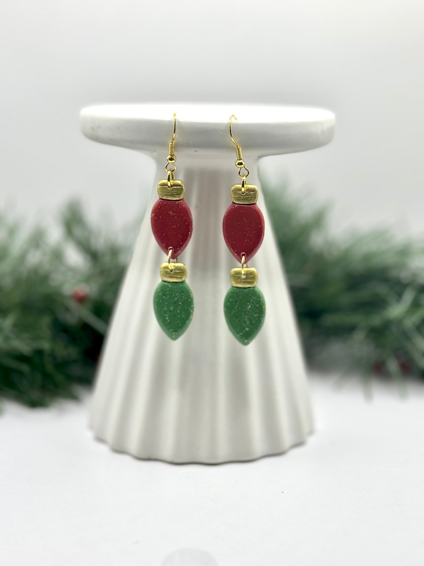 Double Christmas Bulb Dangles