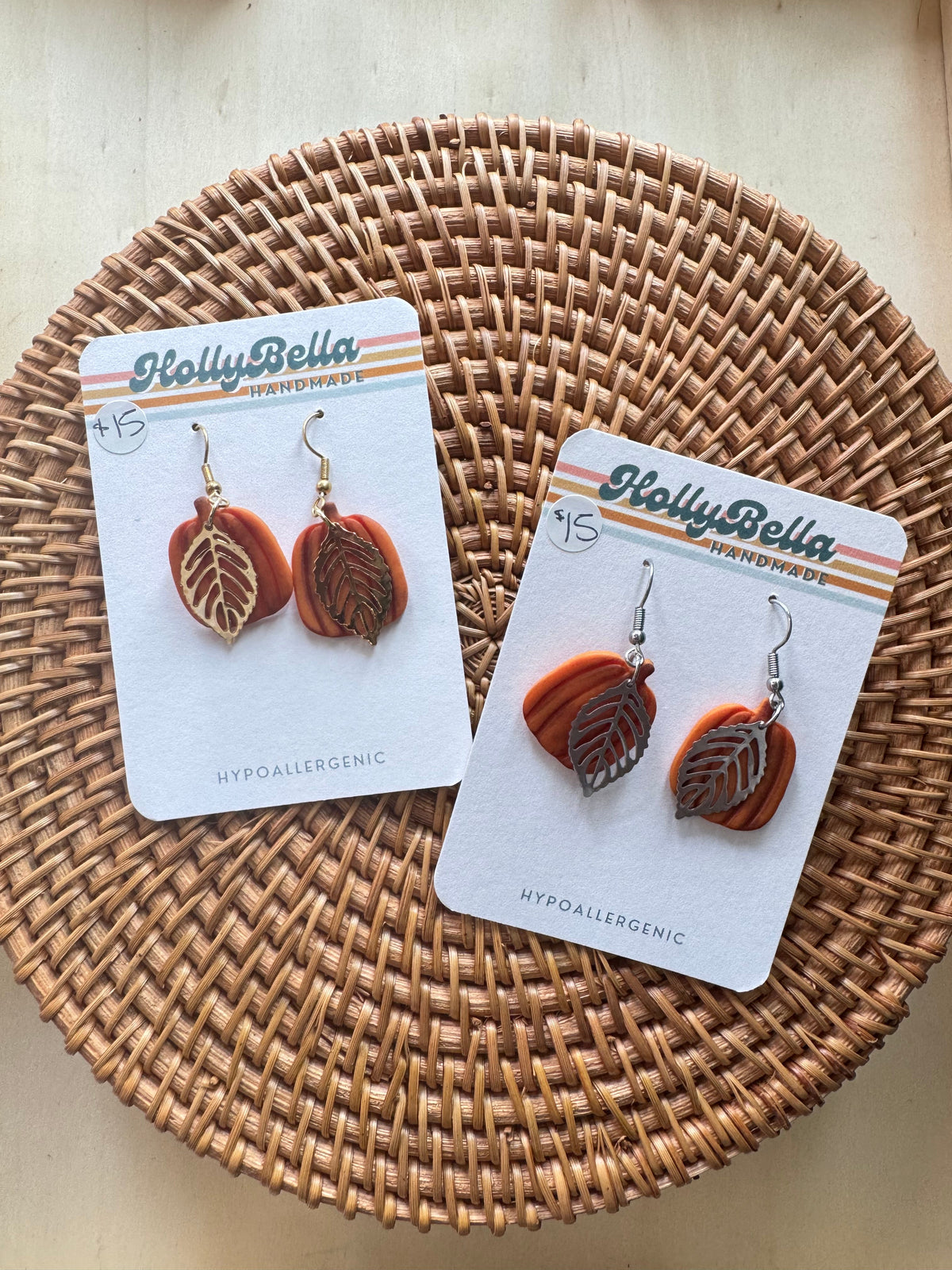 Pumpkin & Charm Dangles - Large