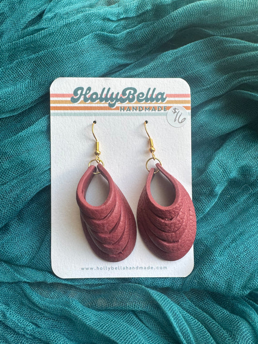 Faux Leather Dangles