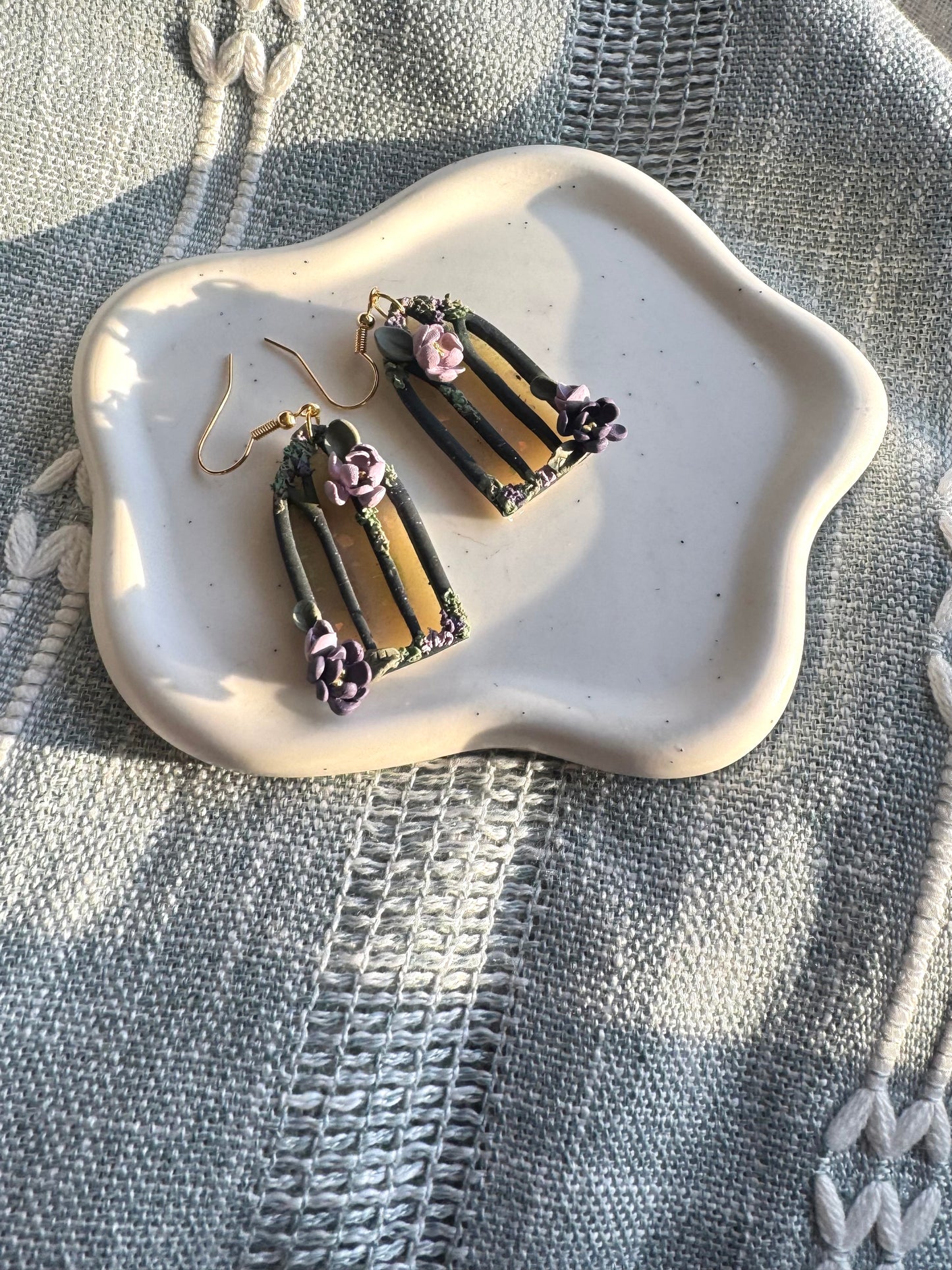 Cathedral Flower Window Dangles