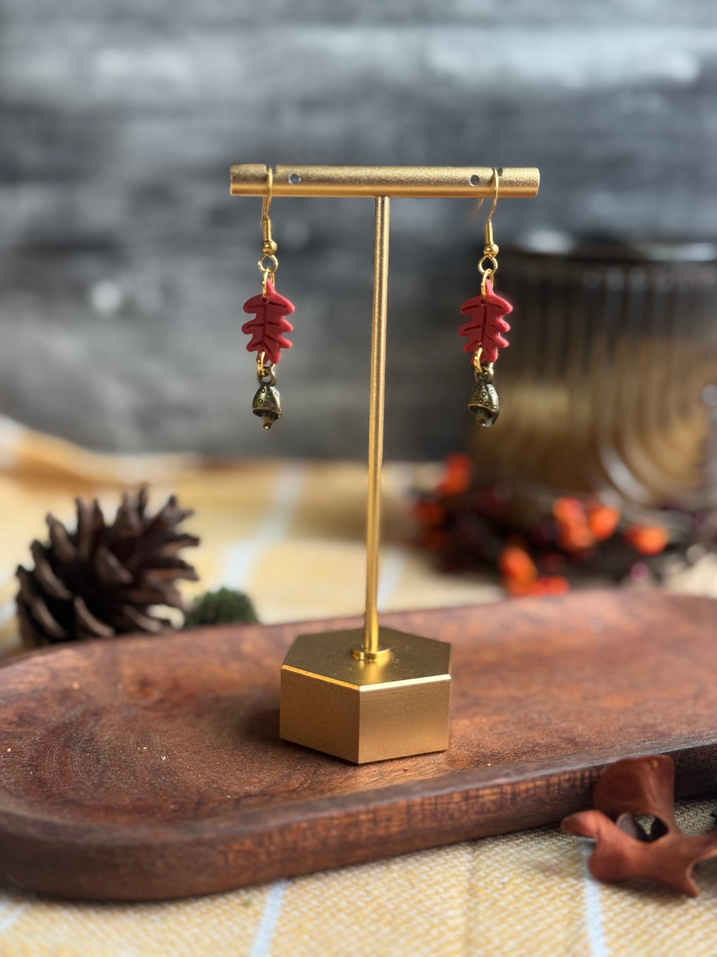 Leaf + Mushroom Dangles