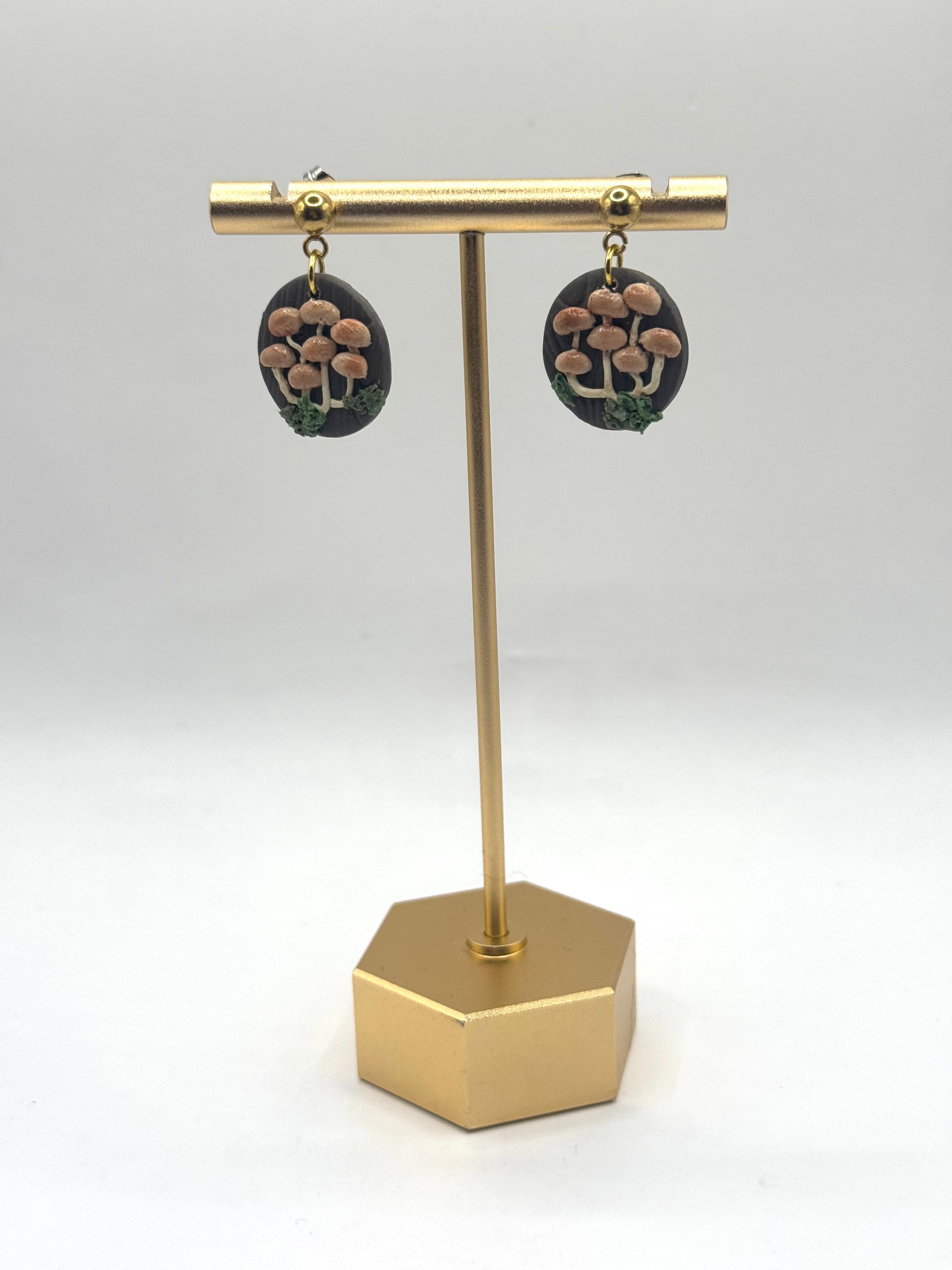 Mini Mushroom Earrings