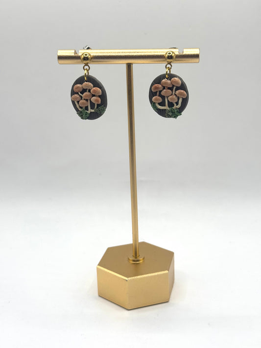 Mini Mushroom Earrings