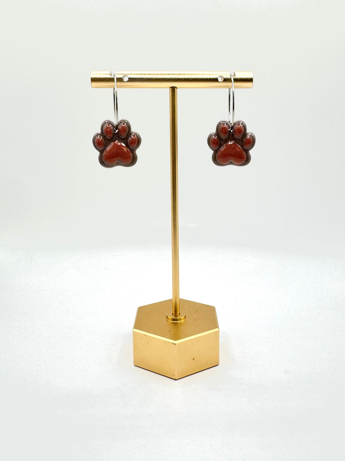 Paw Print Hoops