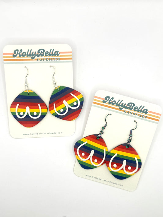 Pride Boobie Dangles
