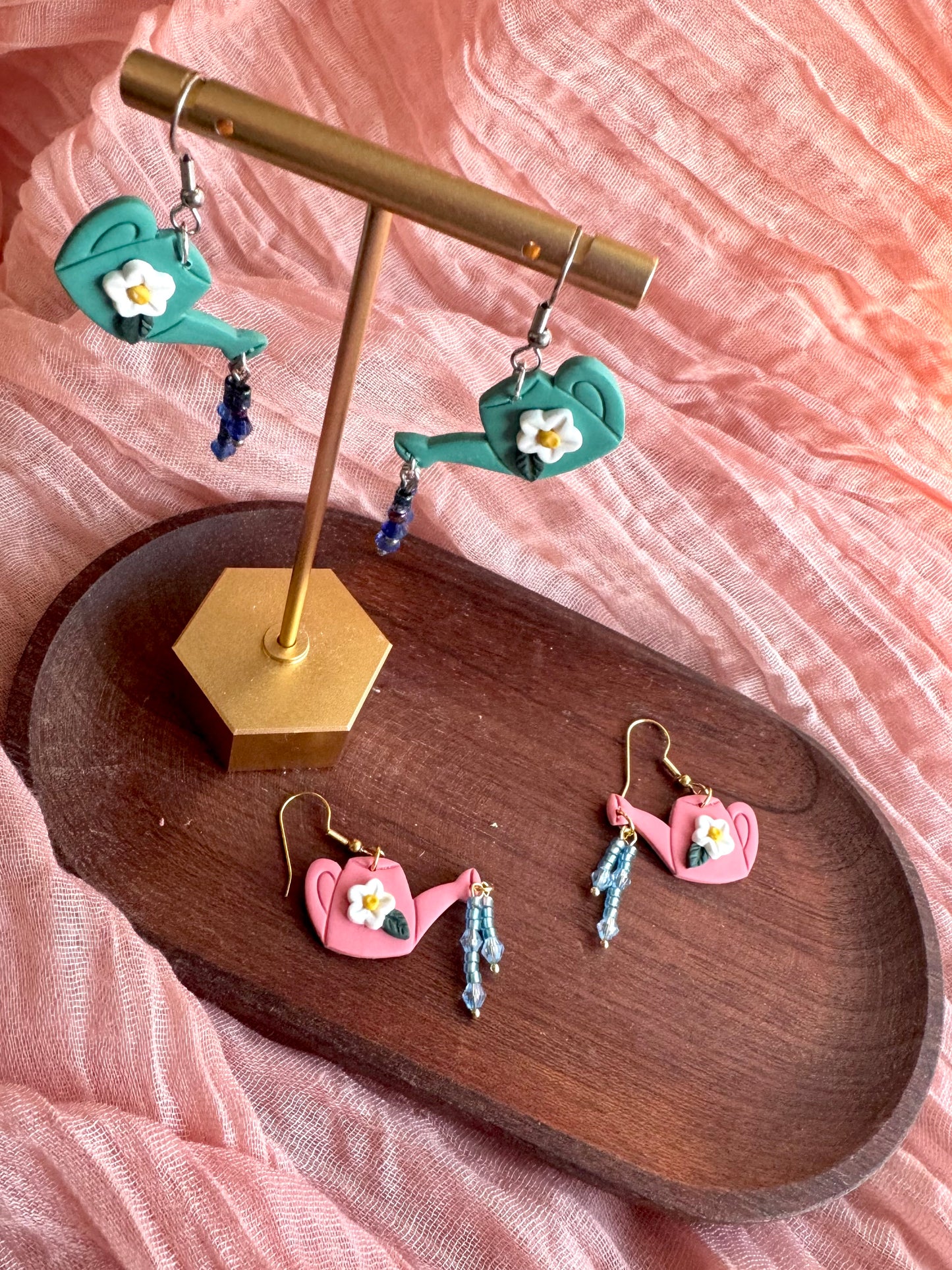 *NEW* SPRING | Watering Can Dangle (teal)