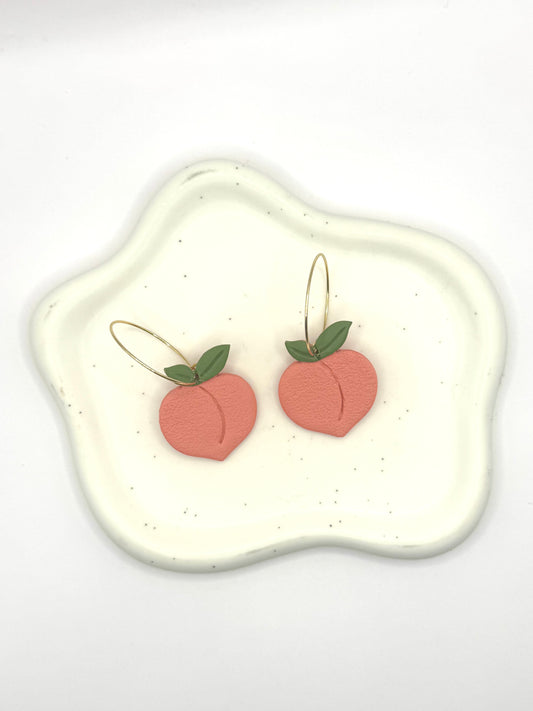Sweet Peach Hoops