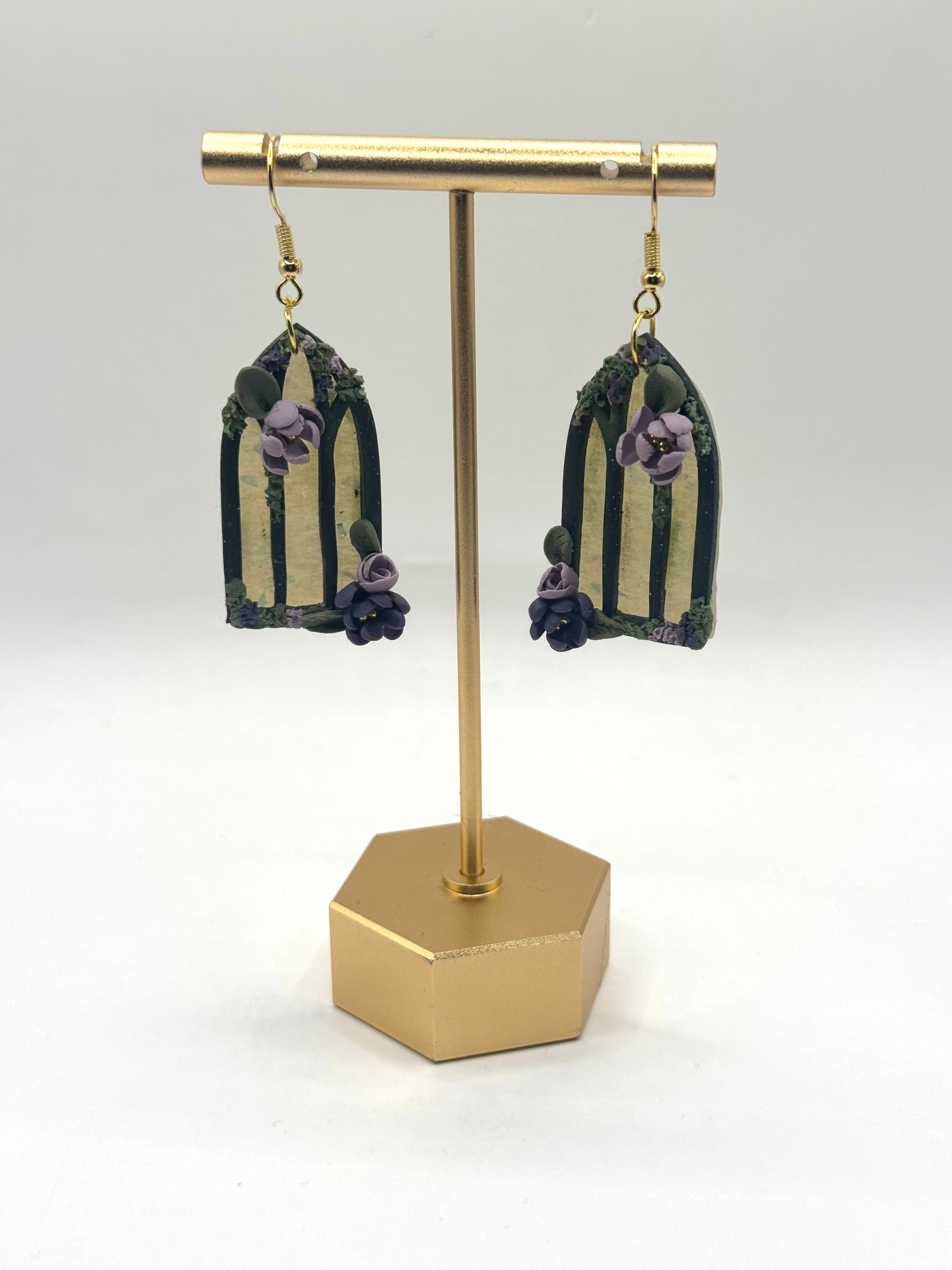 Cathedral Flower Window Dangles