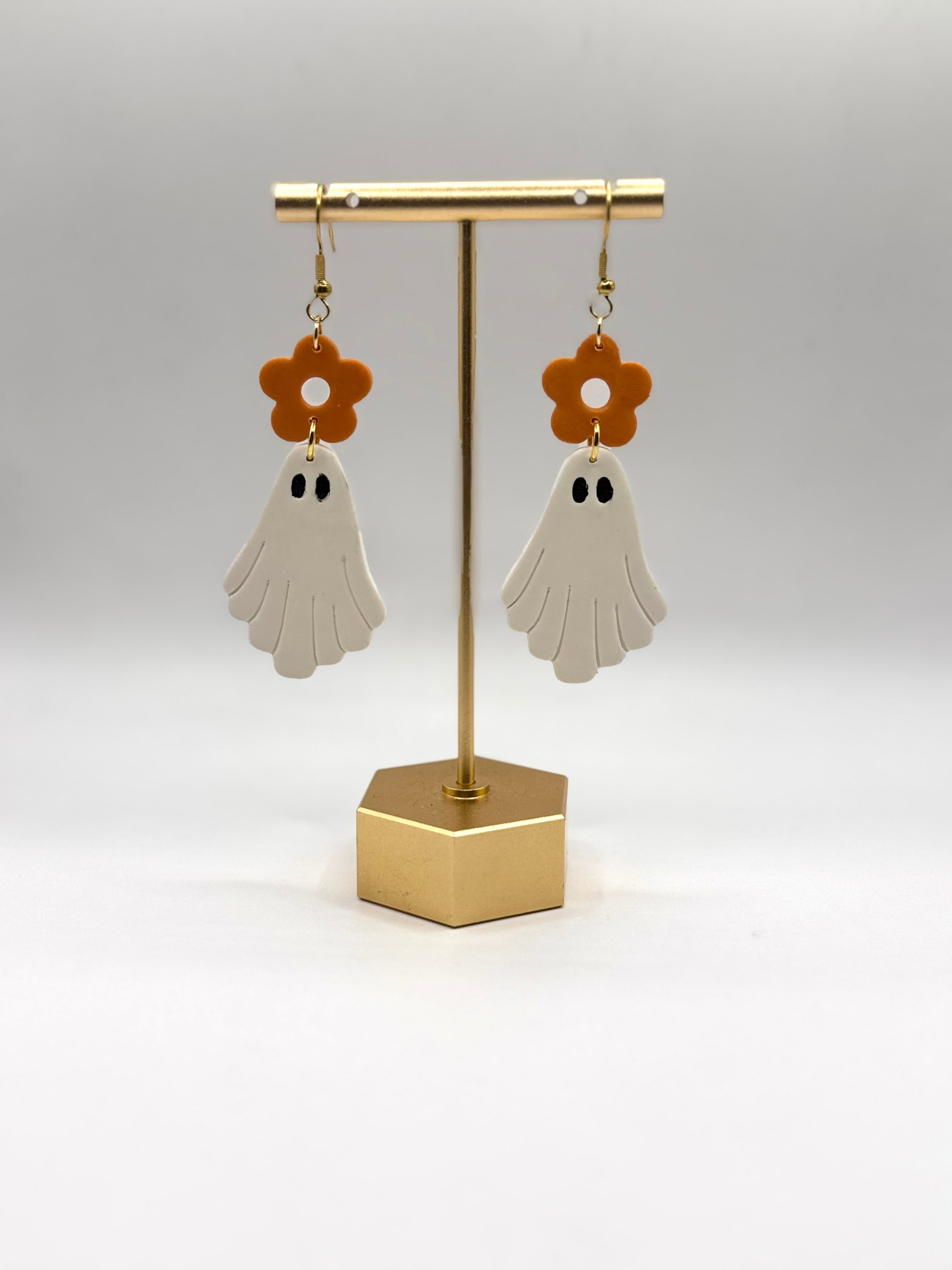 Flower Ghost Dangles