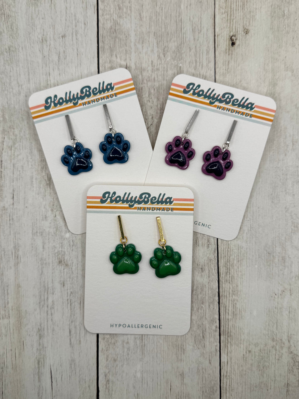 Paw Print Dangles