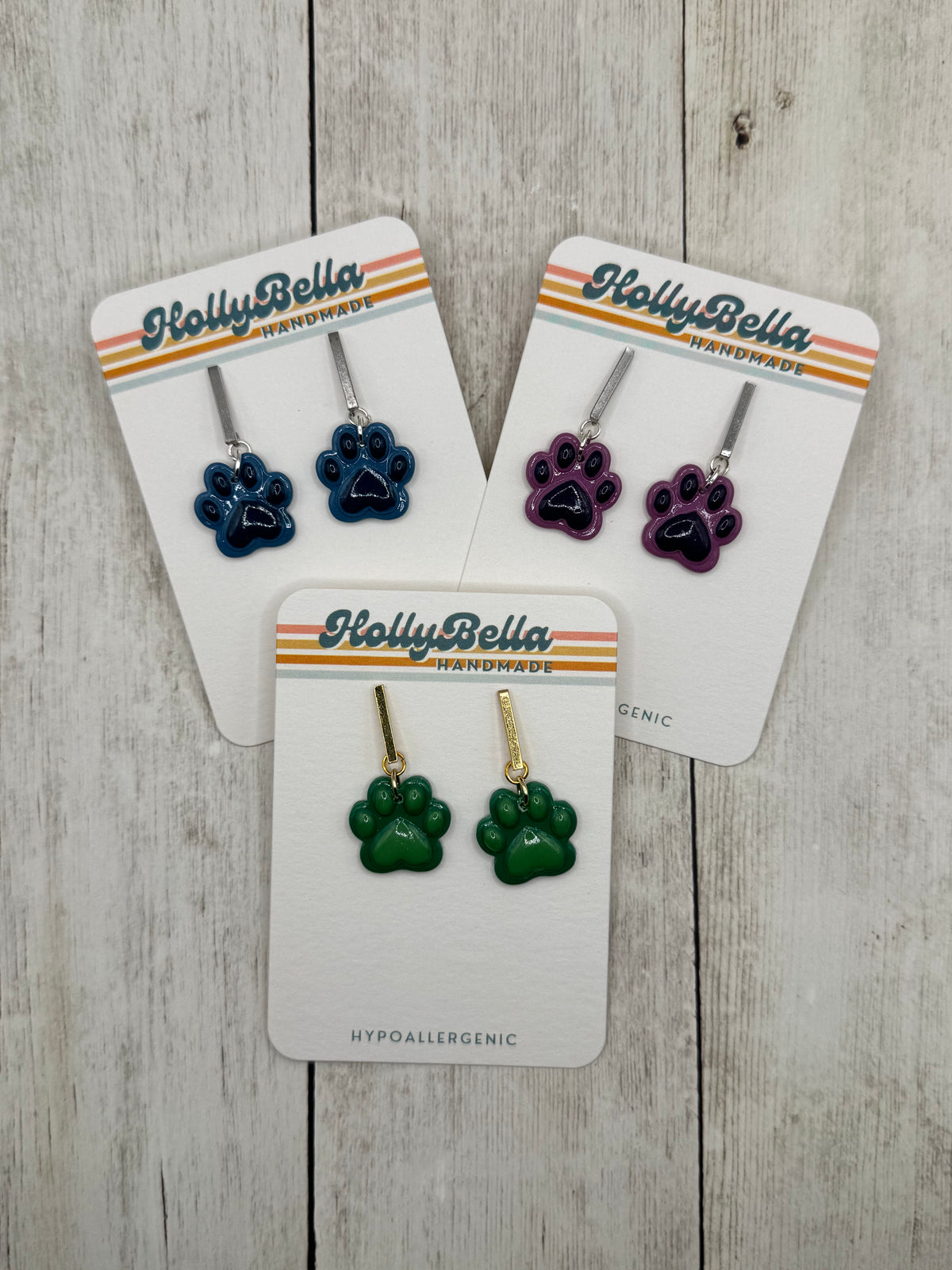 Paw Print Dangles