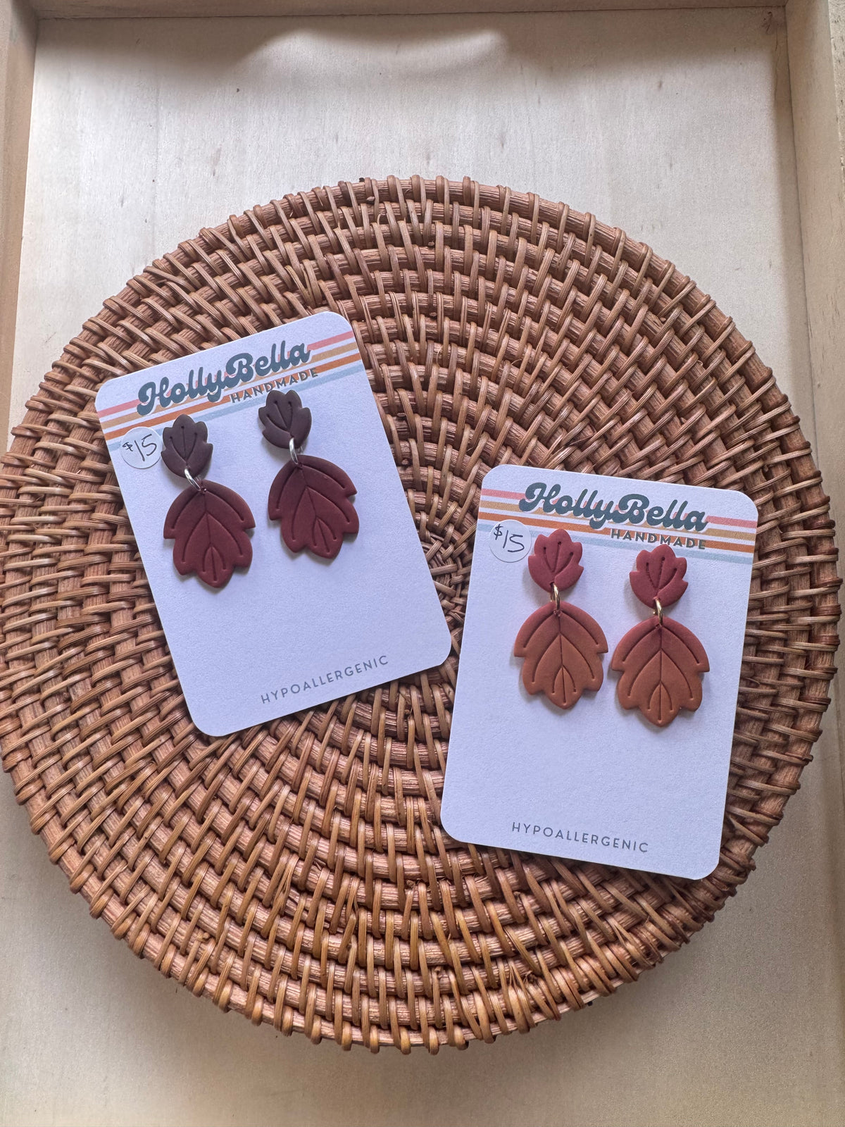 Ombré Fall Boho Leaf Dangled