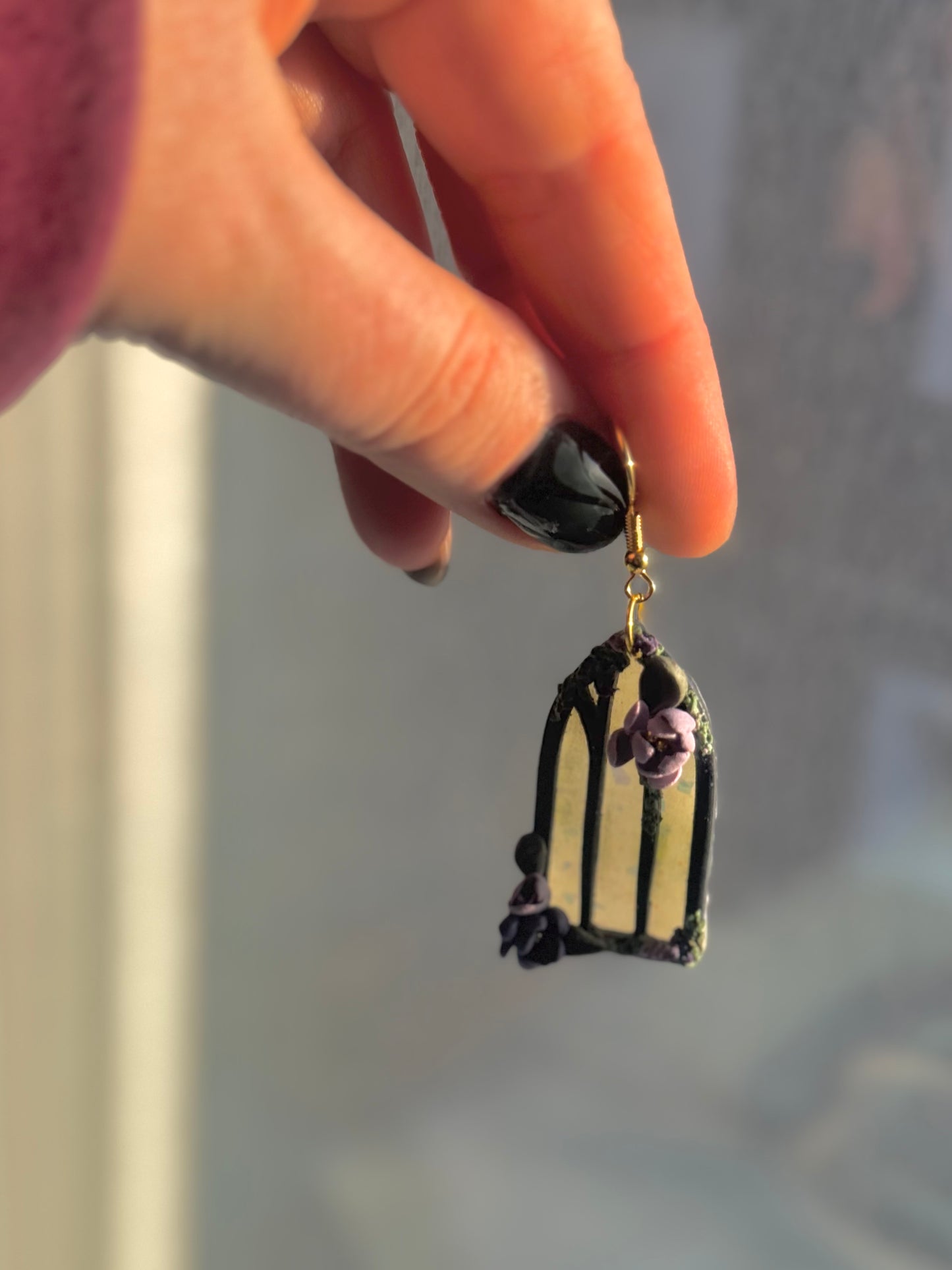 Cathedral Flower Window Dangles