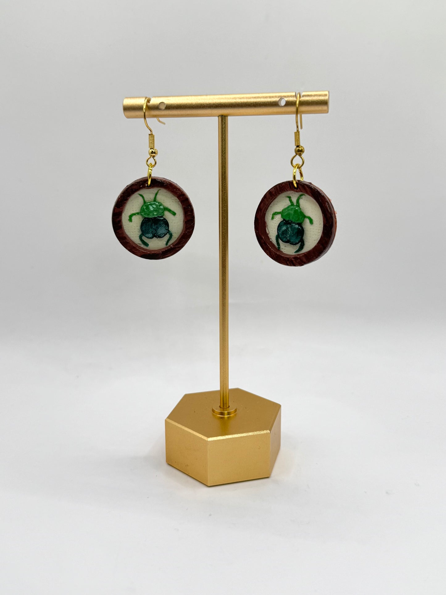 *NEW* SPRING | Framed Beetle Dangles
