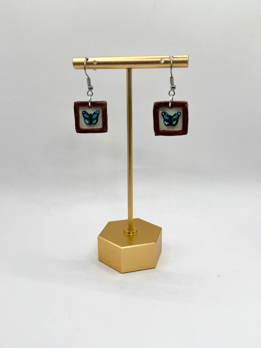 *NEW* SPRING | Framed Butterfly Dangles