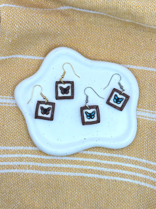 *NEW* SPRING | Framed Butterfly Dangles
