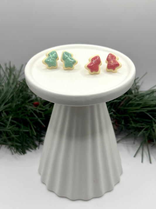 Christmas Tree Cookie Studs