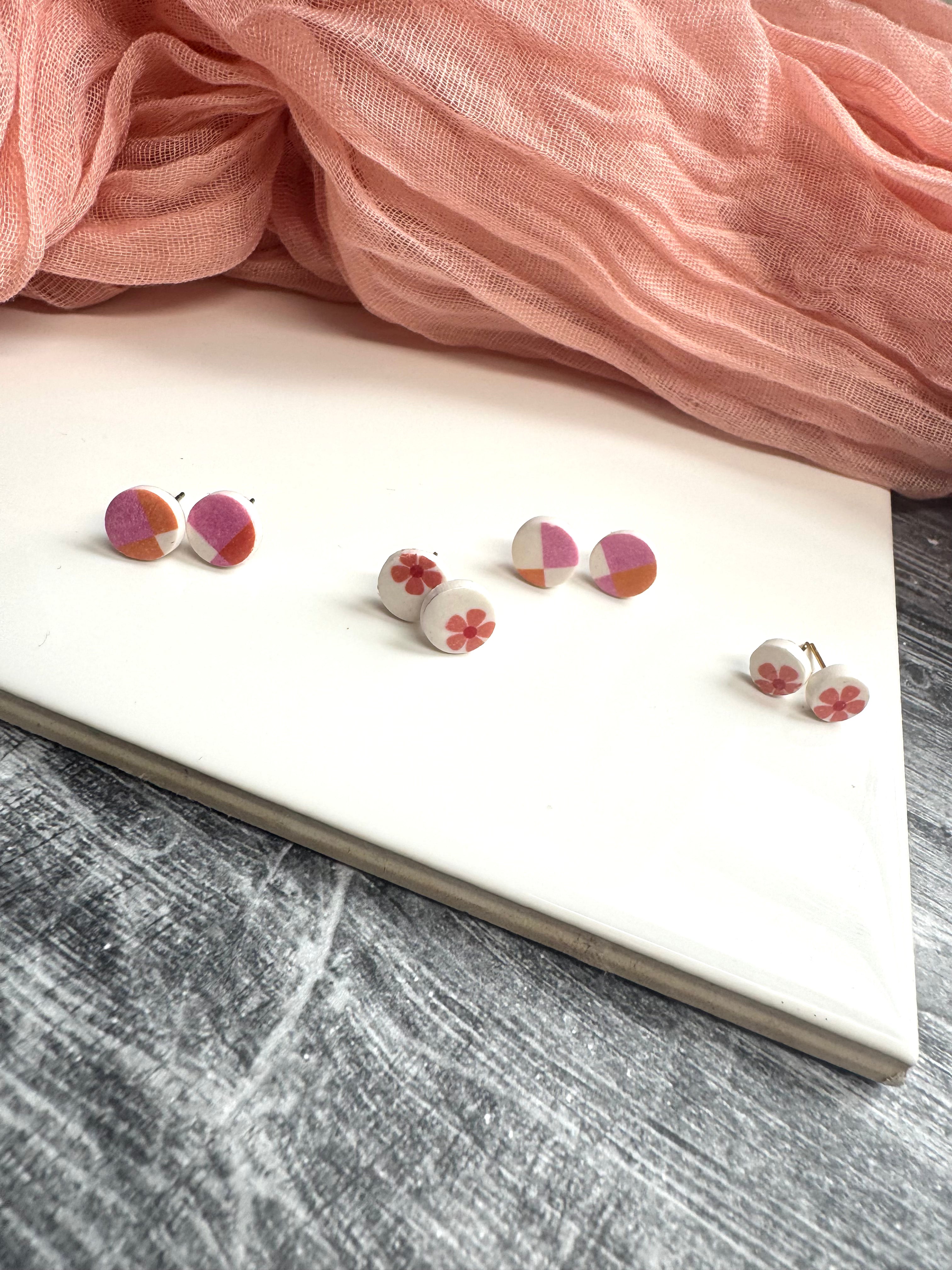 Summerween Circle Studs