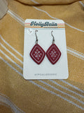 Red Ceramic Tile Dangles