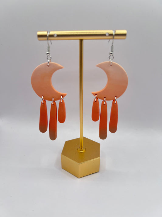 Sunset Moon Dangles