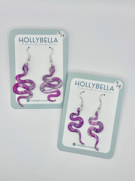 Pink& Purple Marble Snakes